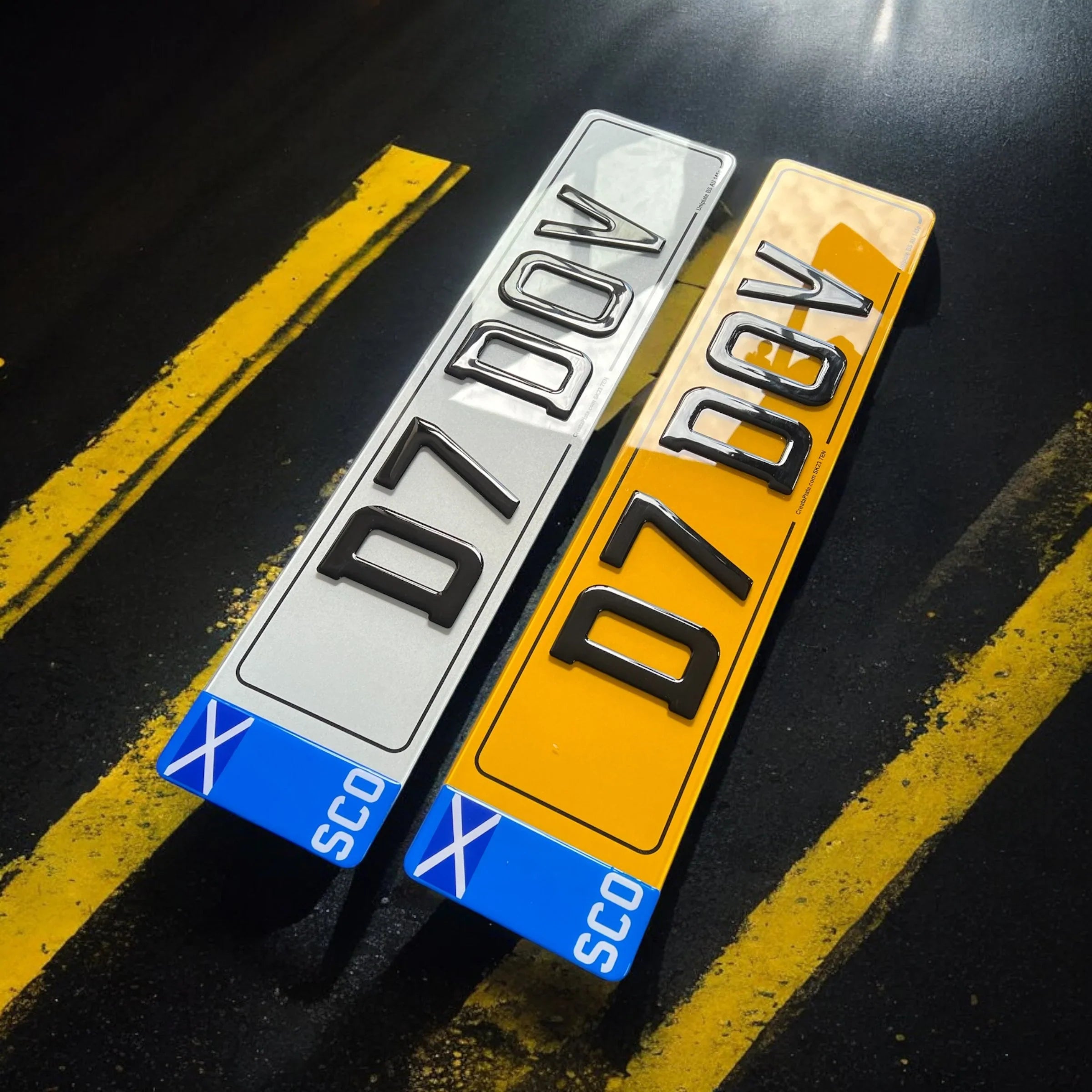 3D Gel Number Plates